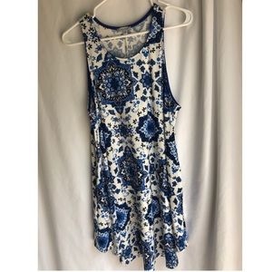 White and Blue Dress